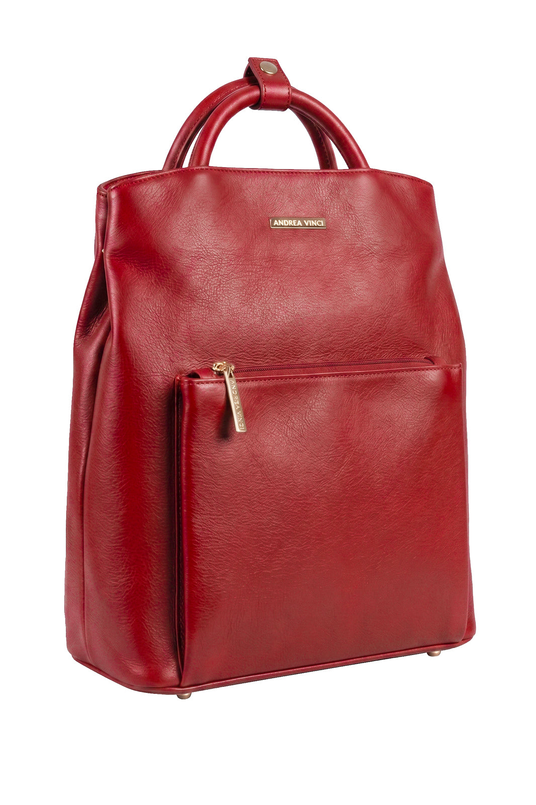 Mochila slim couro liso Lavínia