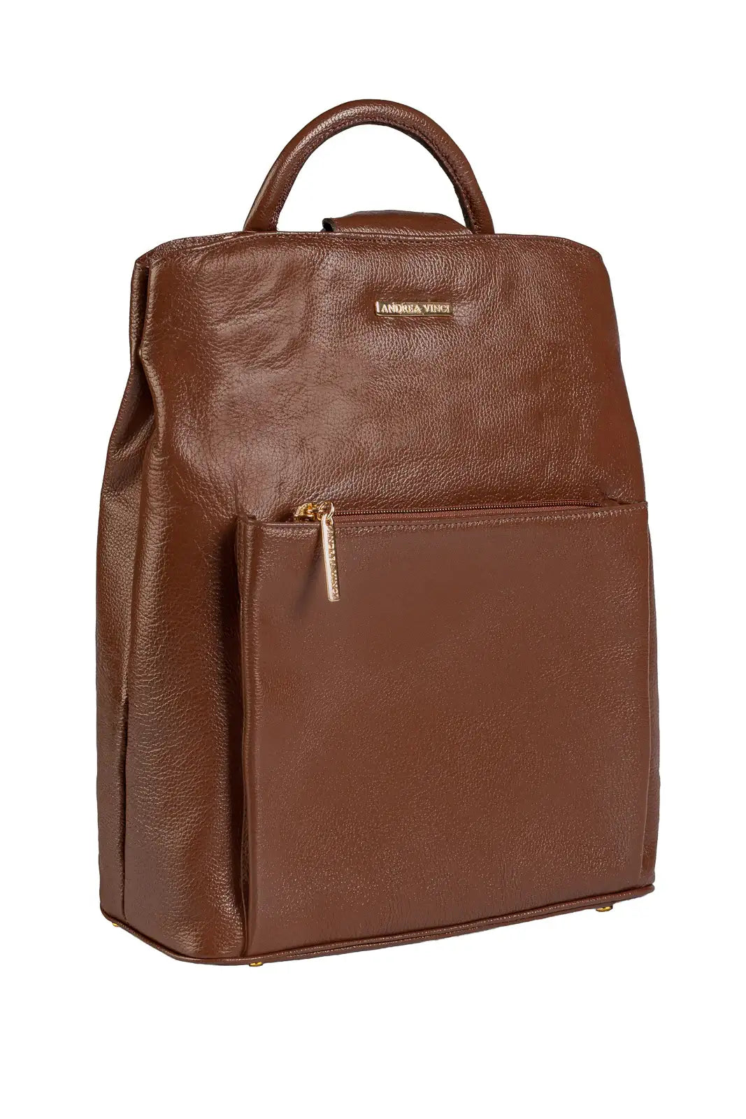 Mochila bolsa slim couro liso antifurto Lavínia - Enluaze