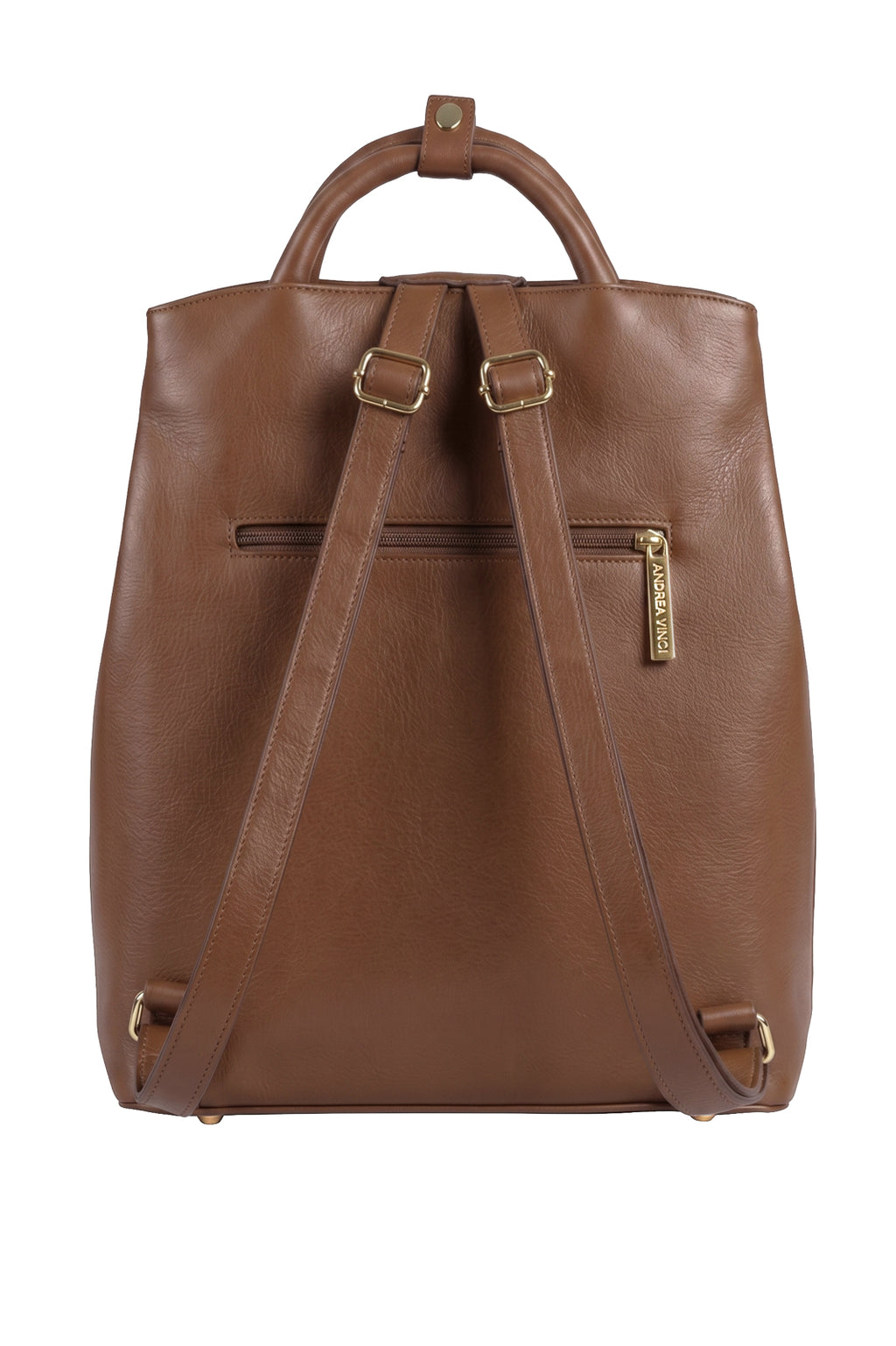 Mochila slim couro liso Lavínia