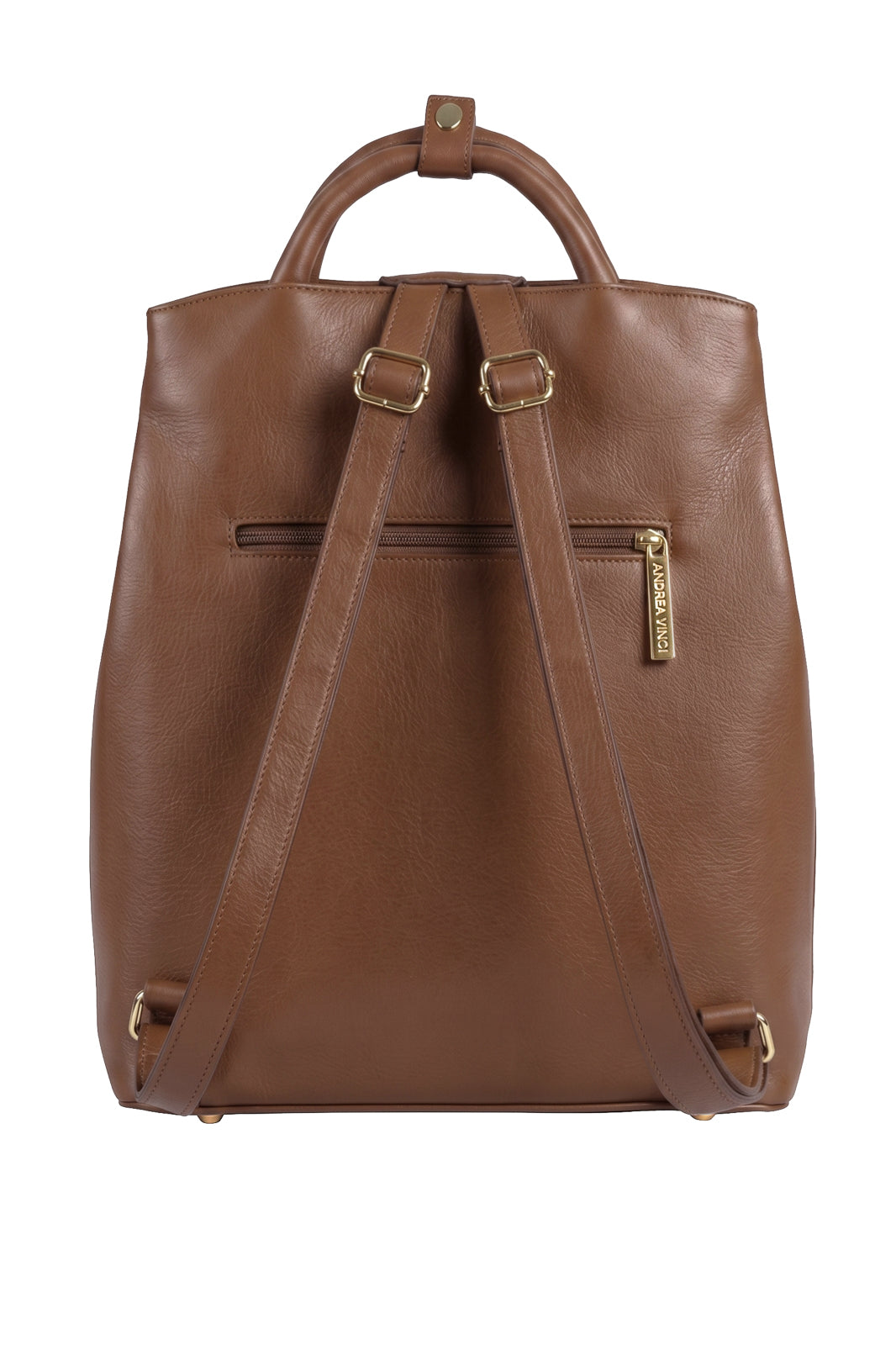 Mochila slim couro liso Lavínia