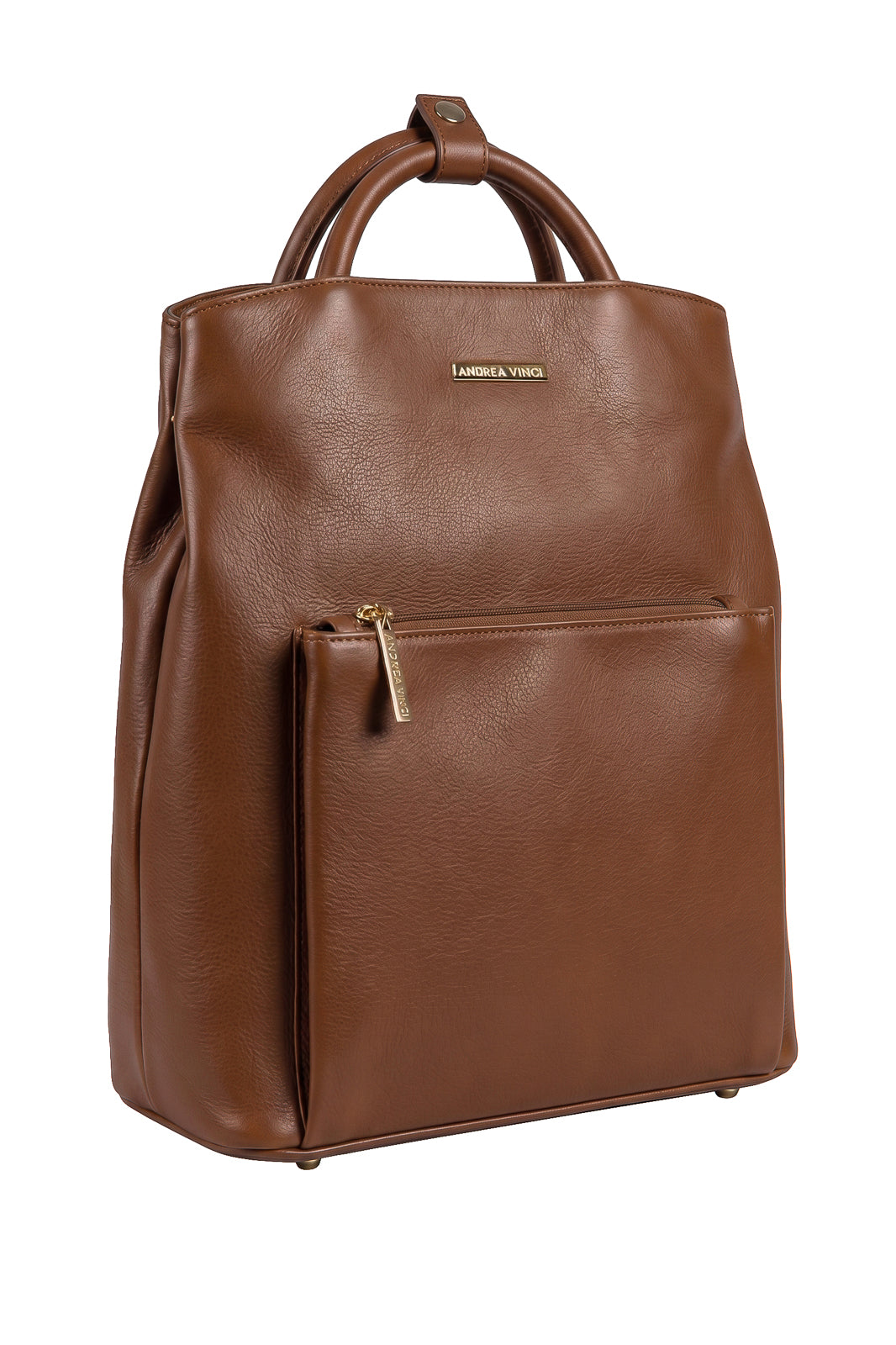 Mochila slim couro liso Lavínia