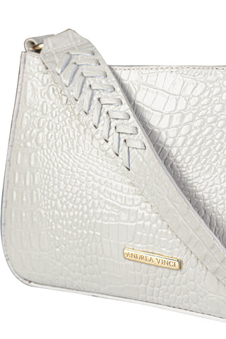 Bolsa de ombro em couro croco baguete Liah