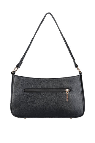 Bolsa de ombro em couro liso baguete Liah