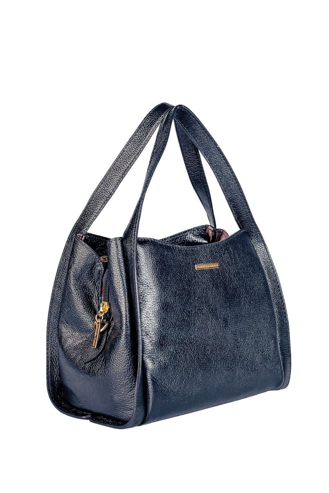 Bolsa de mão em couro liso Helena - Enluaze