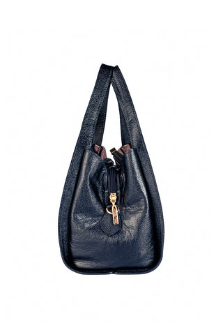 Bolsa de mão em couro liso Helena