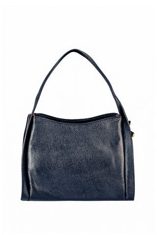 Bolsa de mão em couro liso Helena