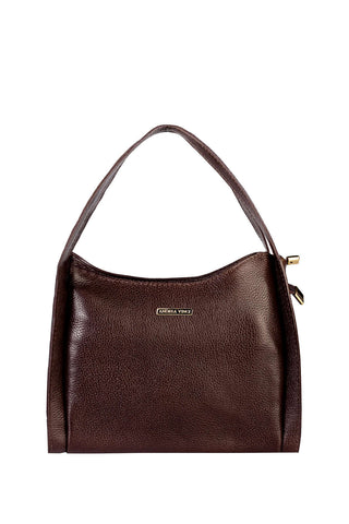 Bolsa de mão em couro liso Helena - Enluaze - Bolsas de Couro e Acessórios