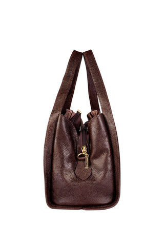 Bolsa de mão em couro liso Helena - Enluaze - Bolsas de Couro e Acessórios