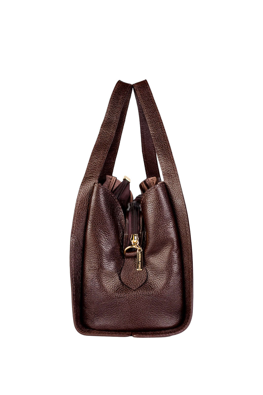 Bolsa de mão em couro liso Helena - Enluaze