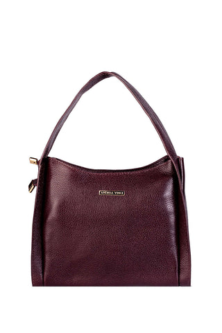 Bolsa de mão em couro liso Helena - Enluaze - Bolsas de Couro e Acessórios