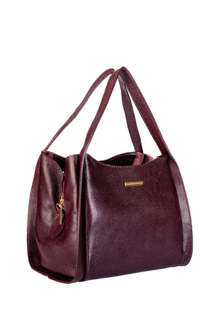 Bolsa de mão em couro liso Helena - Enluaze - Bolsas de Couro e Acessórios