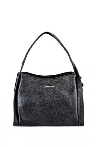 Bolsa de mão em couro liso Helena