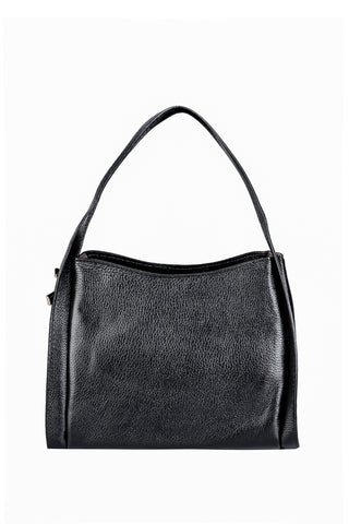 Bolsa de mão em couro liso Helena