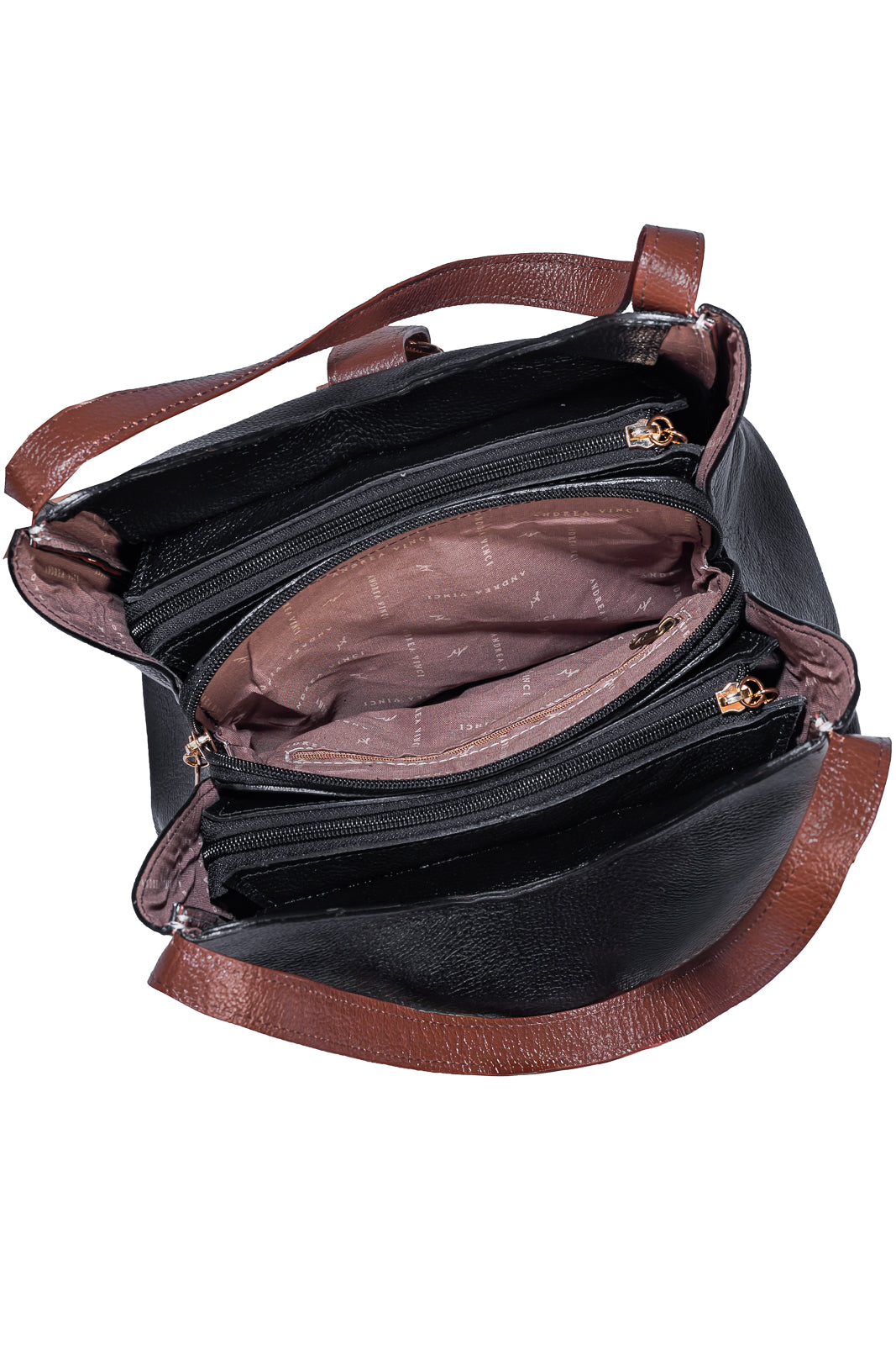 Bolsa de mão em couro liso com fivela Leandra