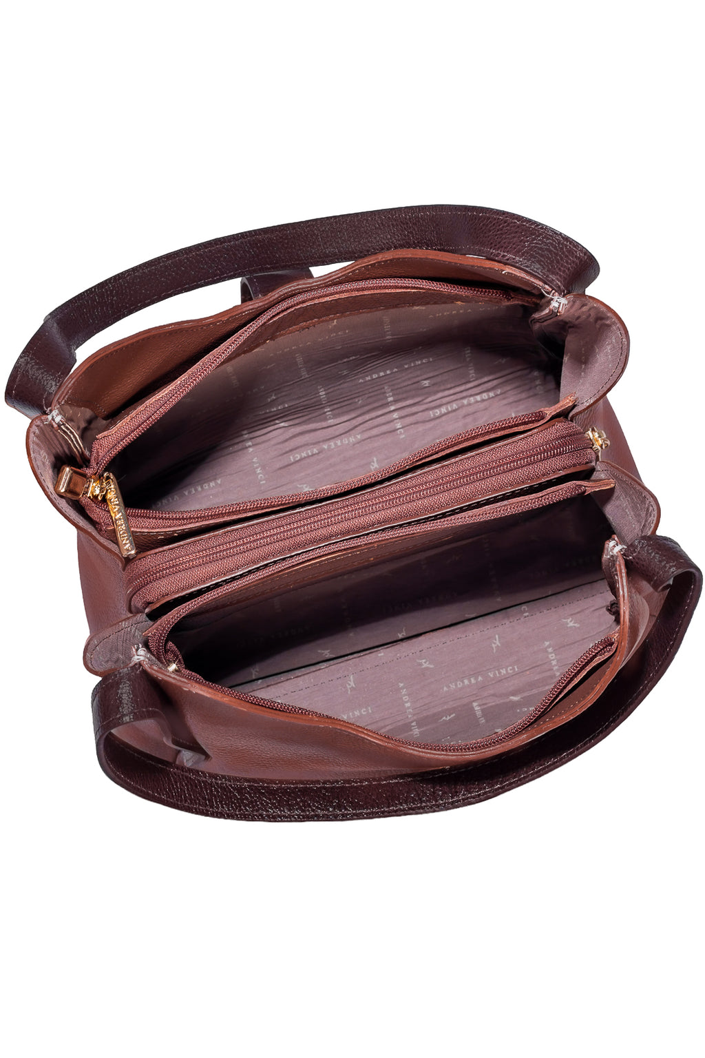 Bolsa de mão em couro liso com fivela Leandra