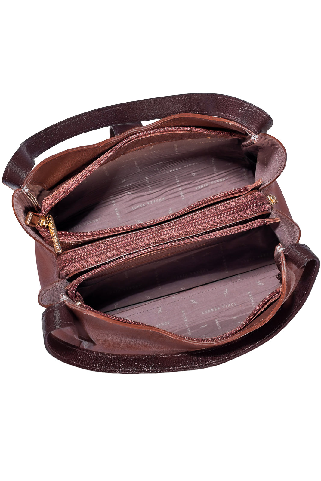 Bolsa de mão em couro liso com fivela Leandra