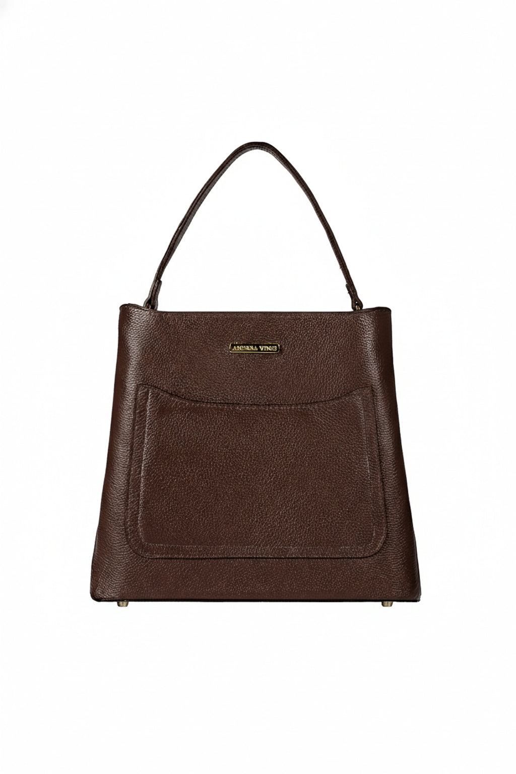 Bolsa de mão em couro liso Madu