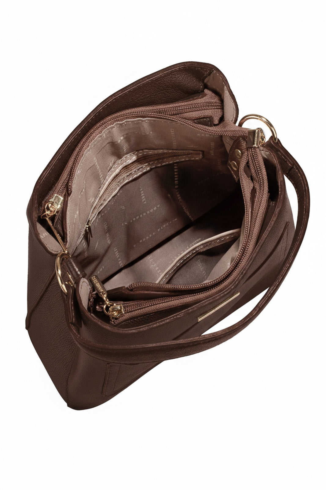 Bolsa de mão em couro liso Madu