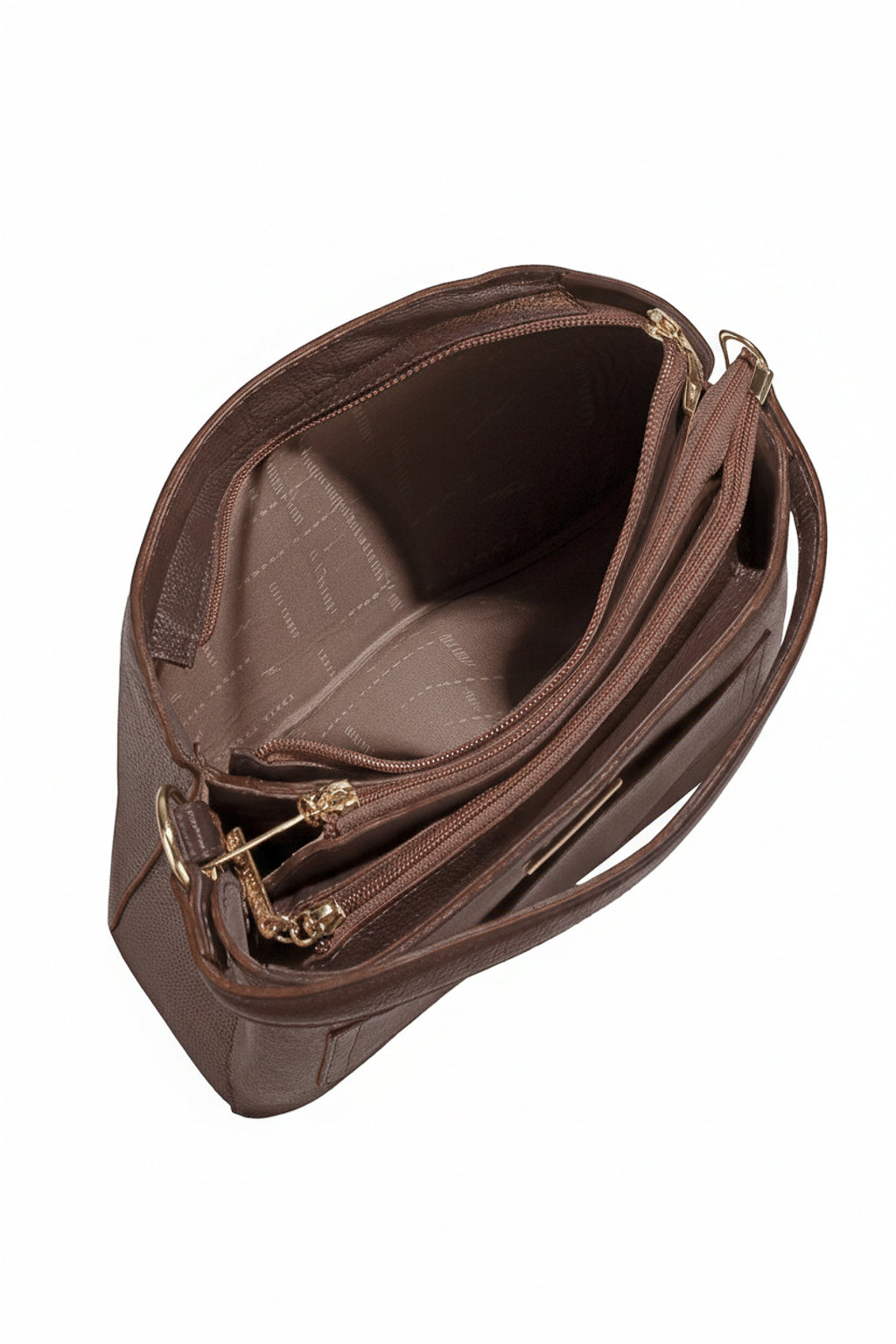 Bolsa de mão em couro liso Madu