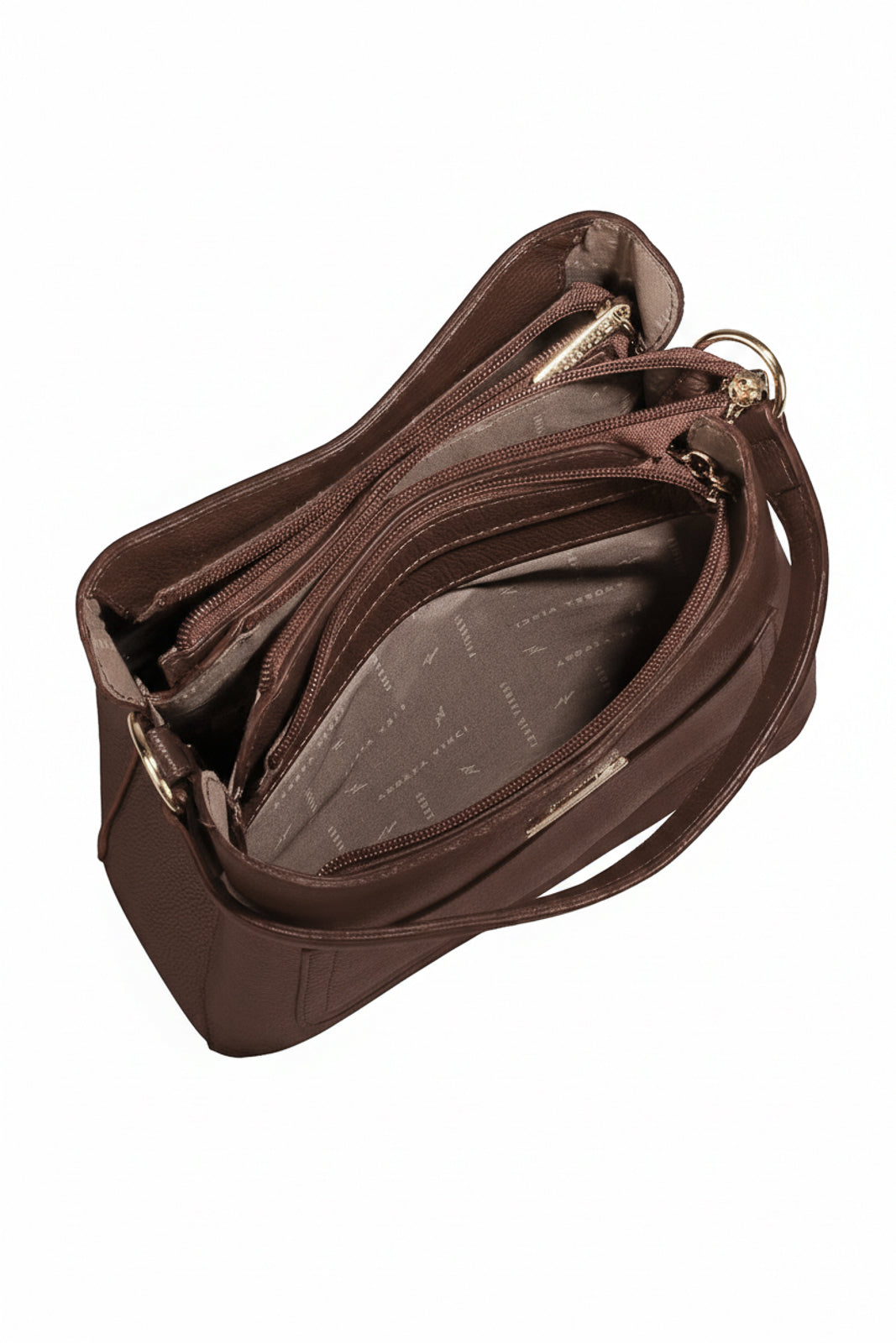 Bolsa de mão em couro liso Madu