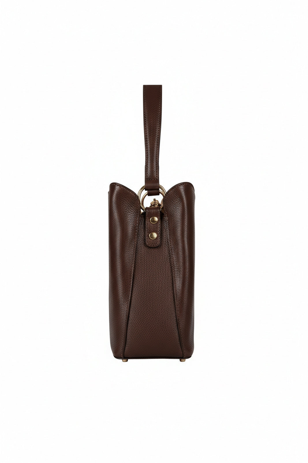 Bolsa de mão em couro liso Madu