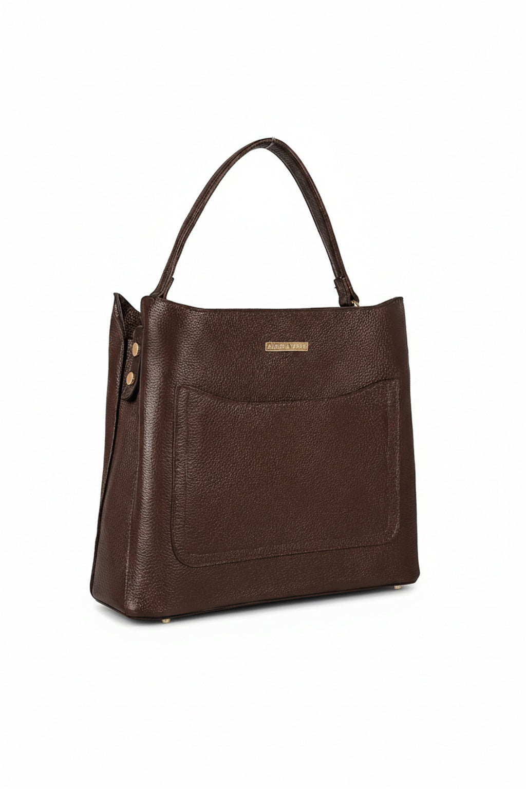 Bolsa de mão em couro liso Madu