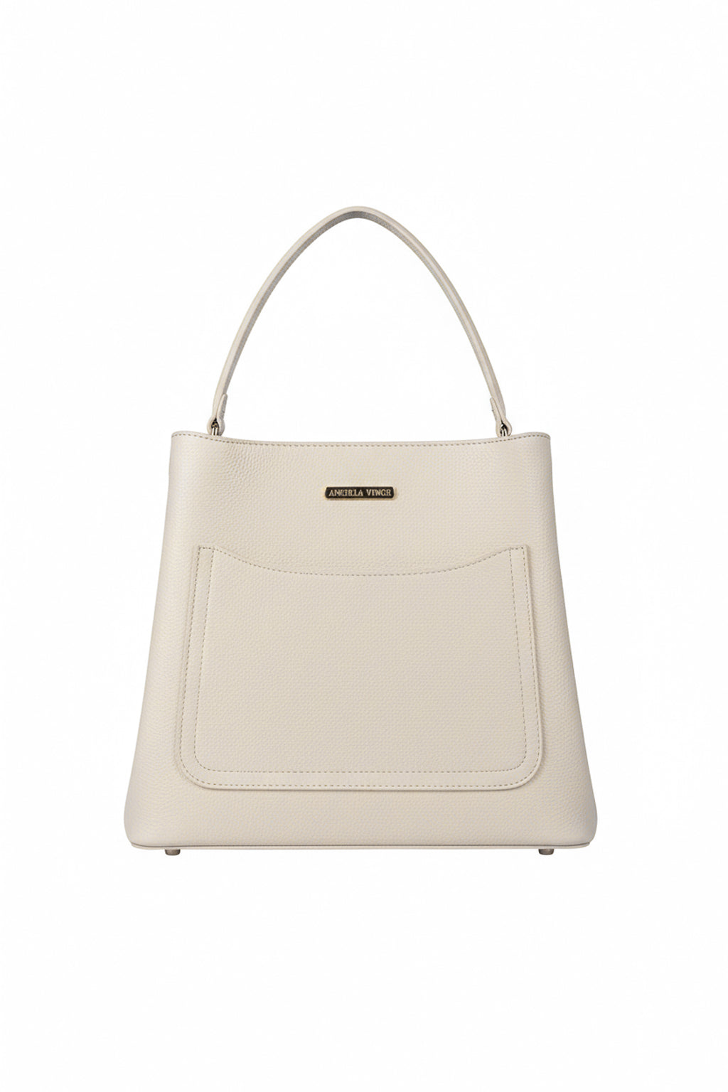 Bolsa de mão em couro liso Madu