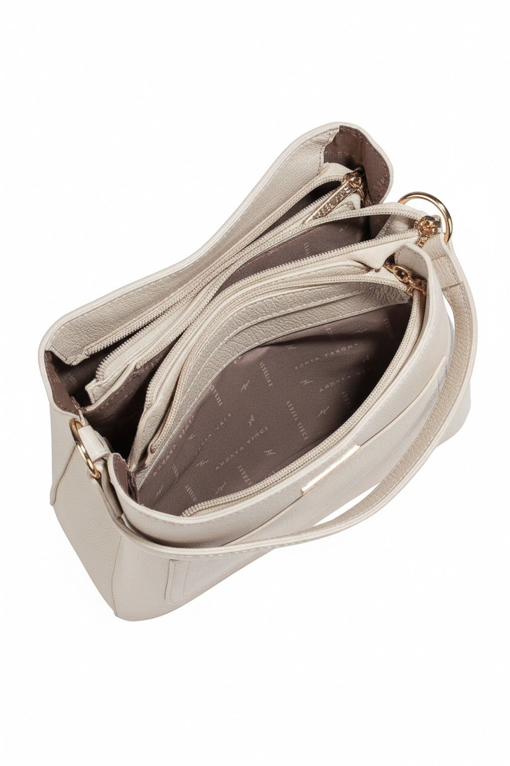 Bolsa de mão em couro liso Madu