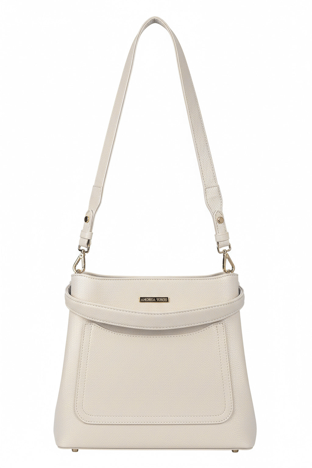 Bolsa de mão em couro liso Madu