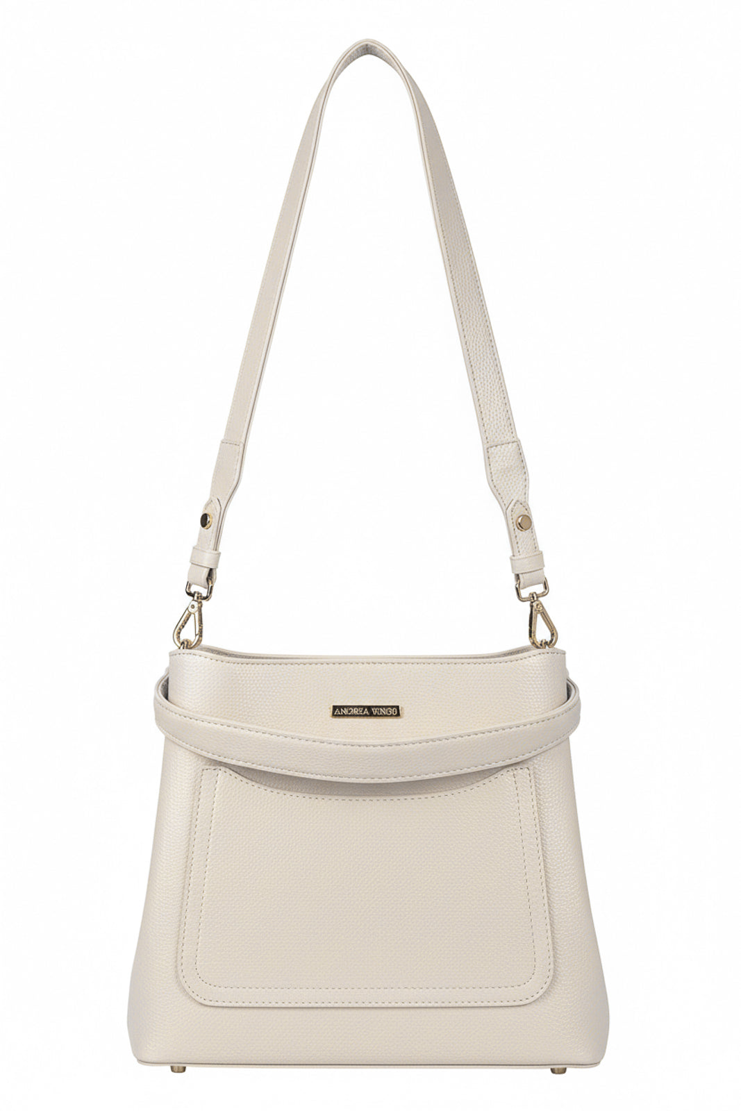 Bolsa de mão em couro liso Madu