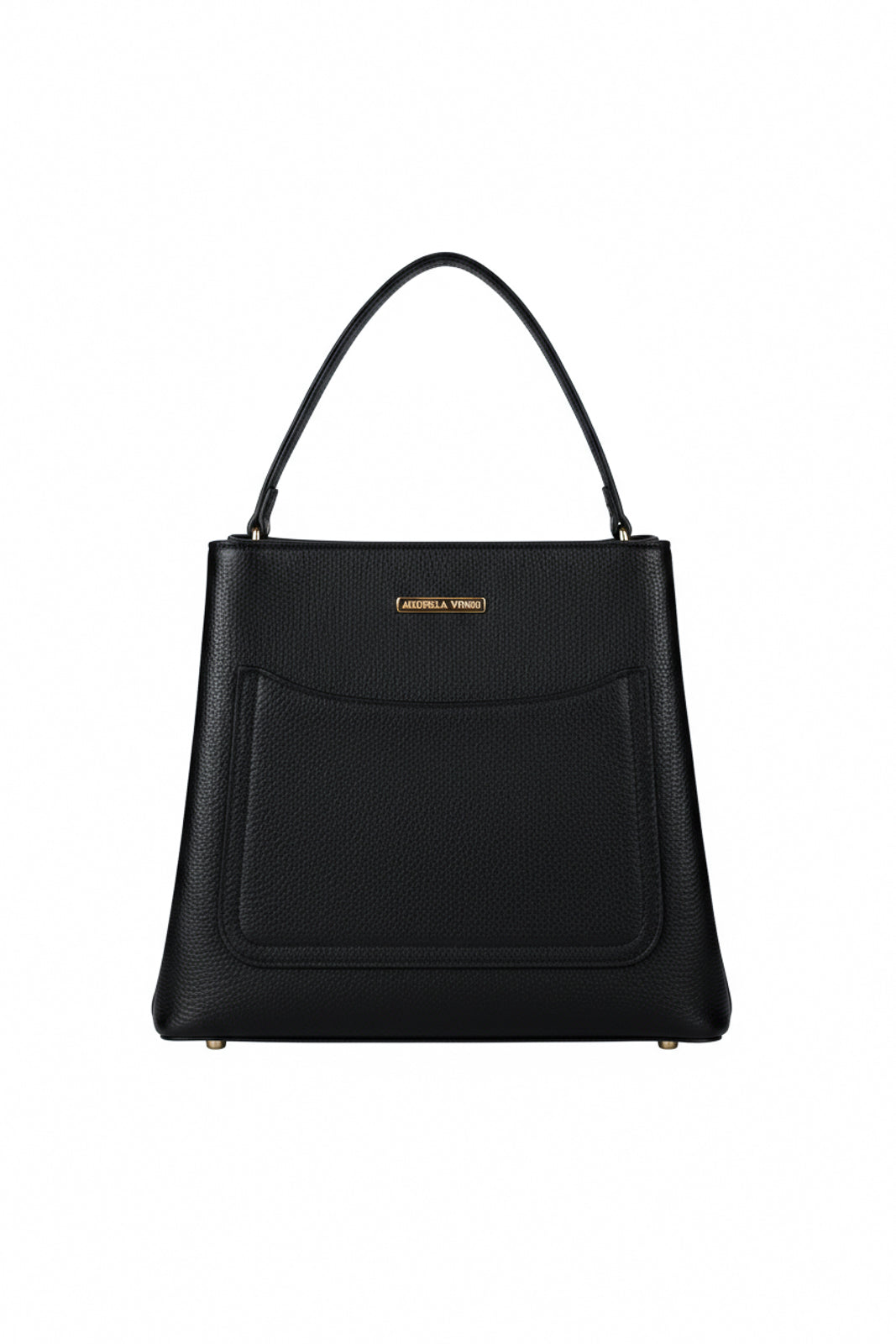 Bolsa de mão em couro liso Madu