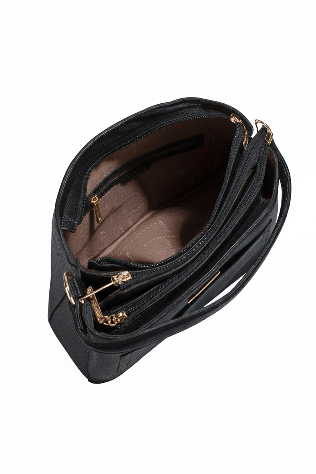 Bolsa de mão em couro liso Madu