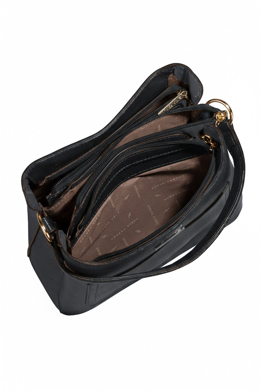 Bolsa de mão em couro liso Madu