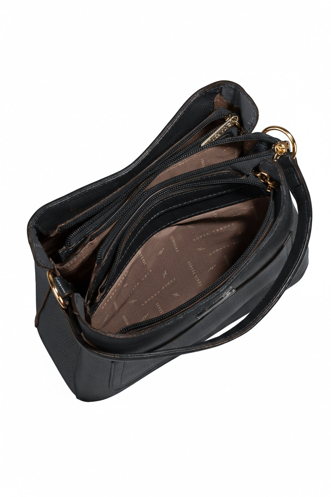 Bolsa de mão em couro liso Madu