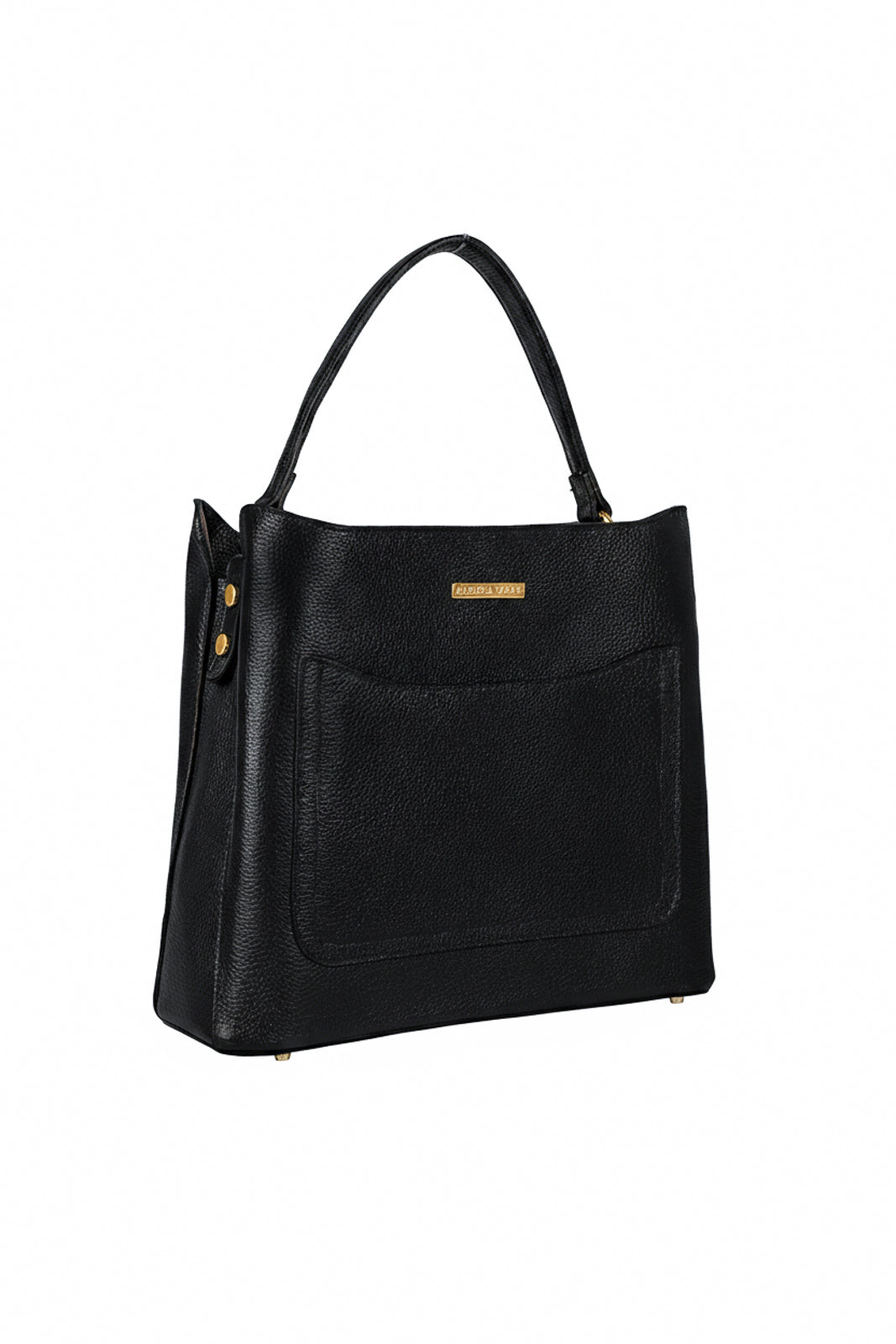 Bolsa de mão em couro liso Madu