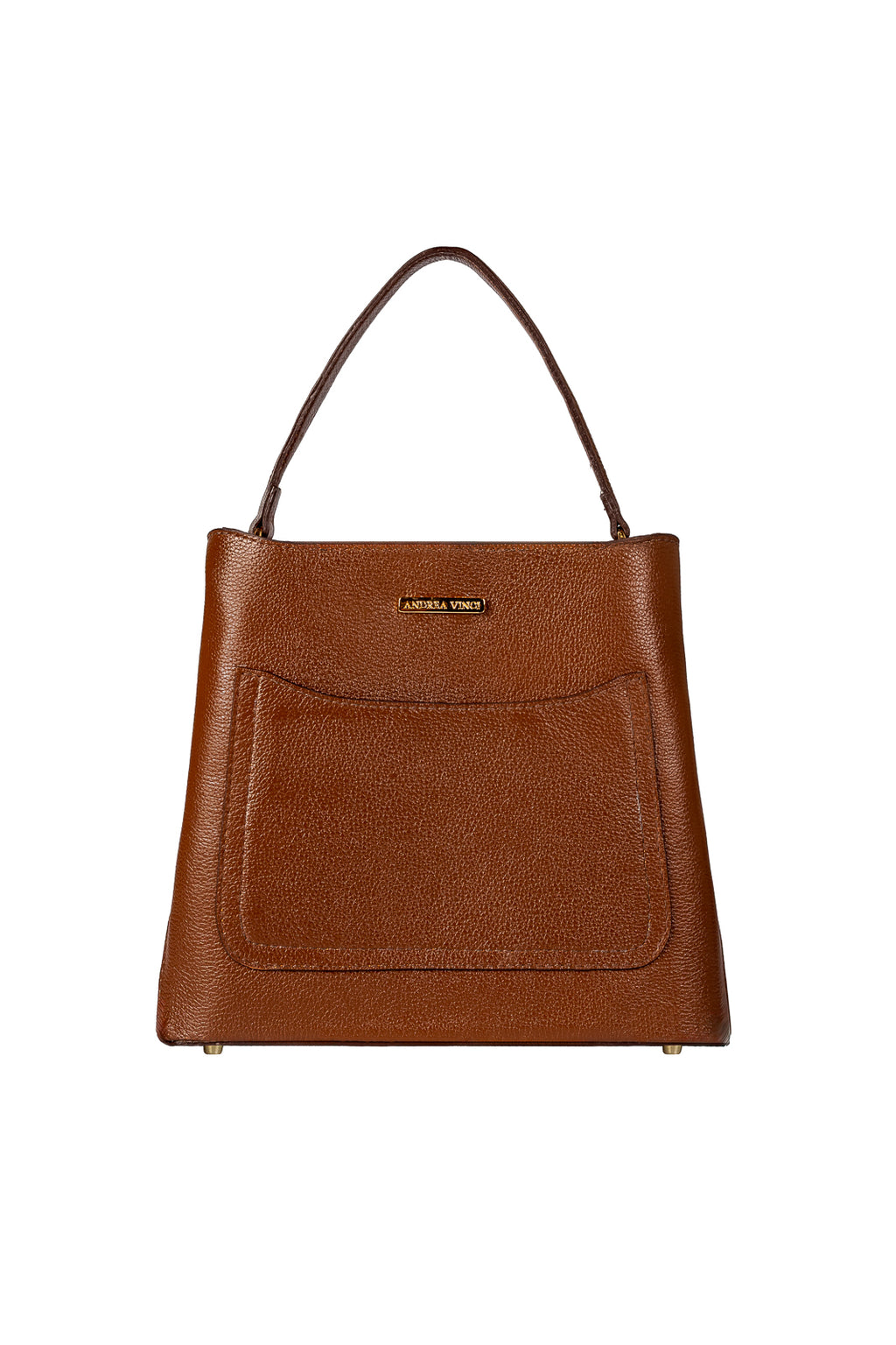 Bolsa de mão em couro liso Madu