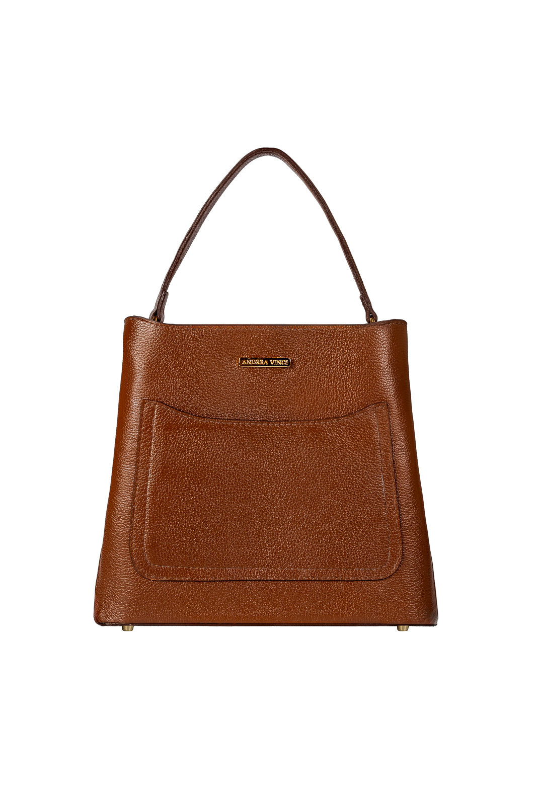 Bolsa de mão em couro liso Madu