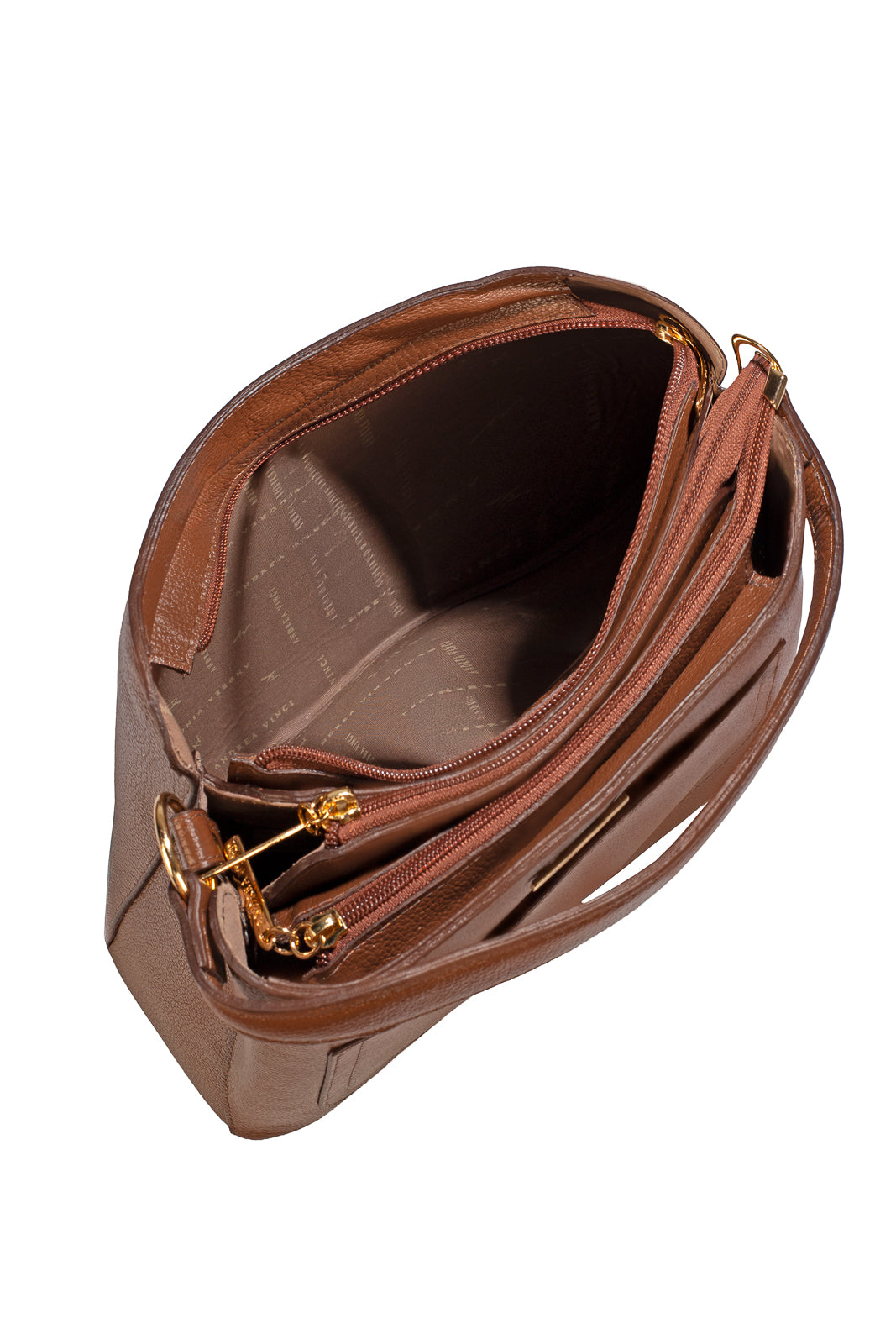 Bolsa de mão em couro liso Madu