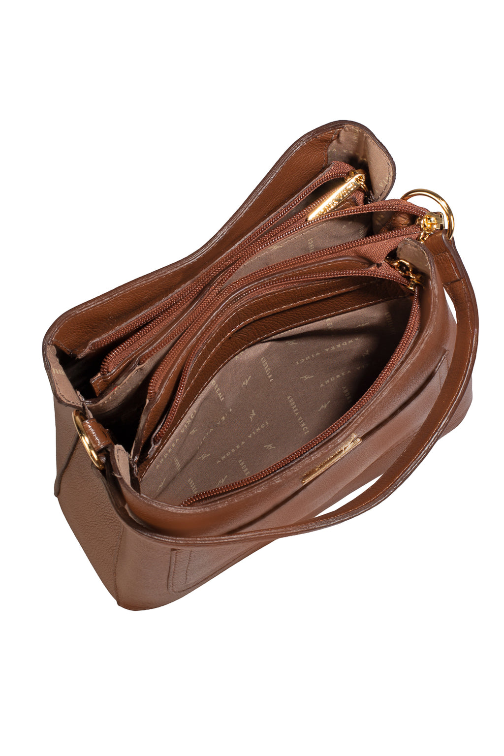 Bolsa de mão em couro liso Madu