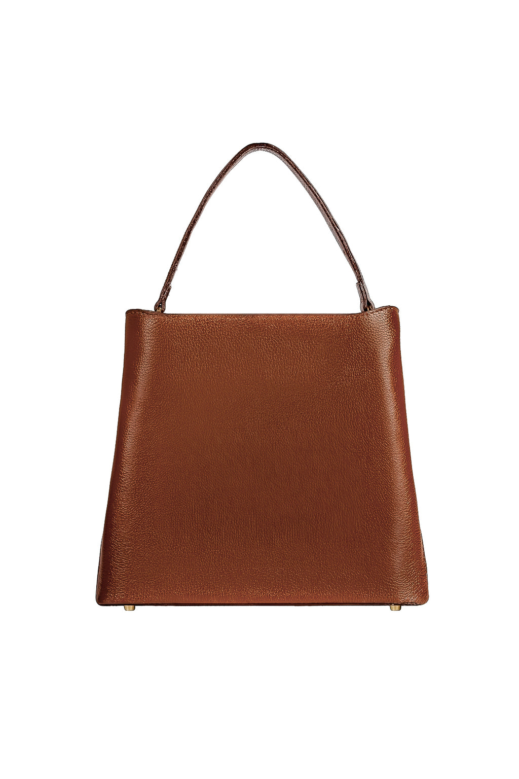 Bolsa de mão em couro liso Madu