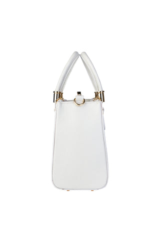 Bolsa de couro croco estruturada Emmy