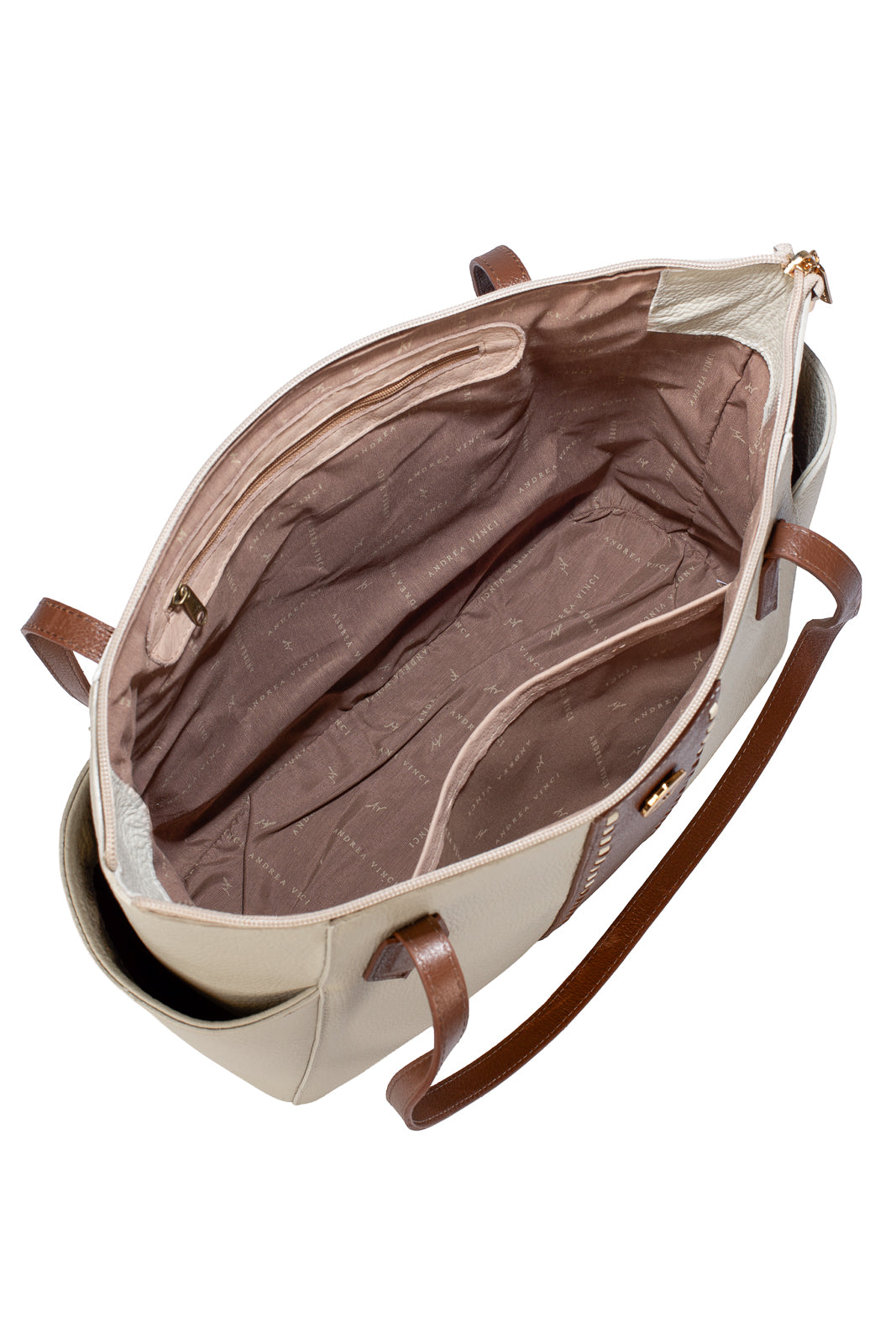 Bolsa feminina de couro liso Esmeralda