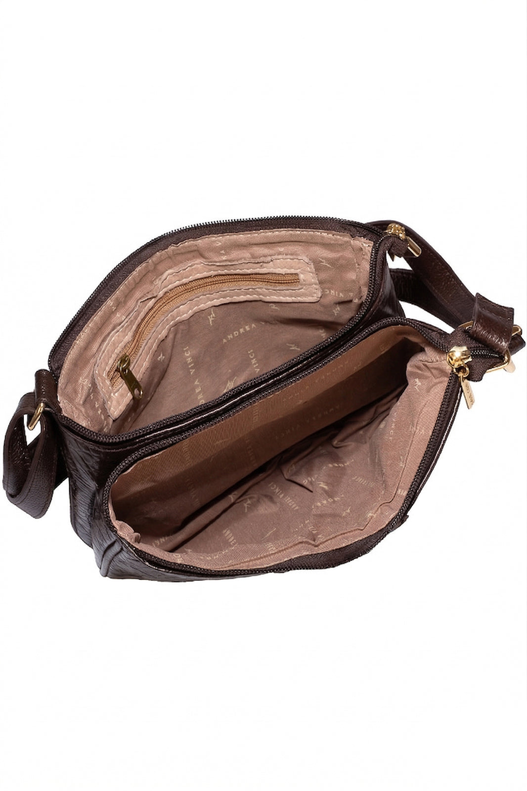 Bolsa transversal de couro croco Cristal