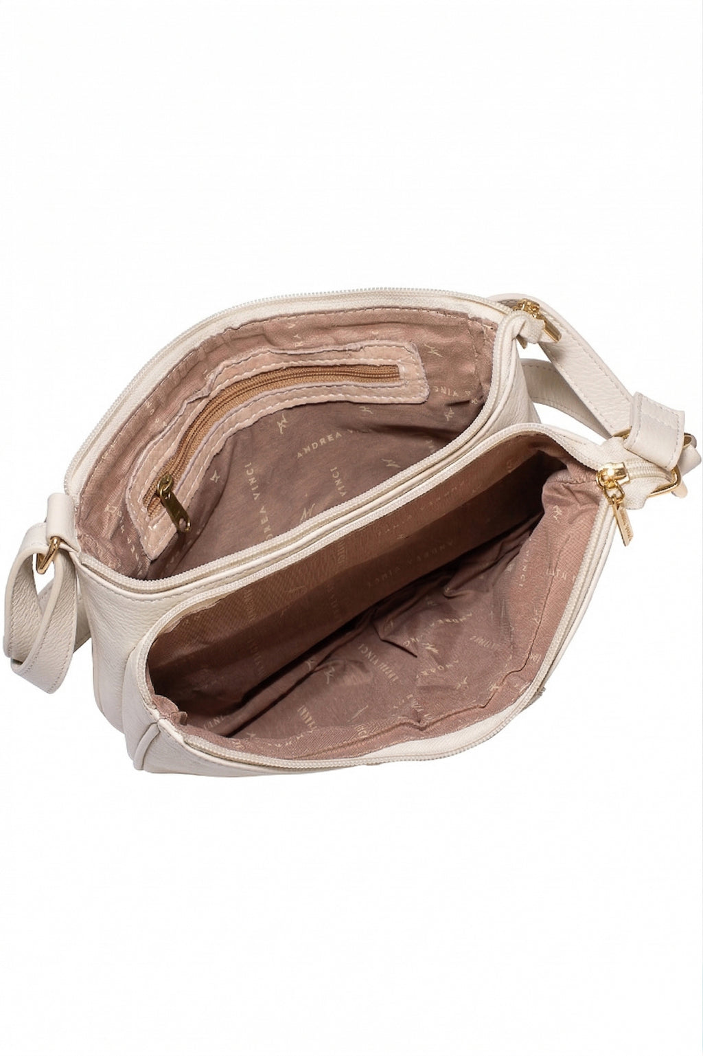 Bolsa transversal de couro croco Cristal