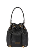Bolsa saco em couro liso Nubia