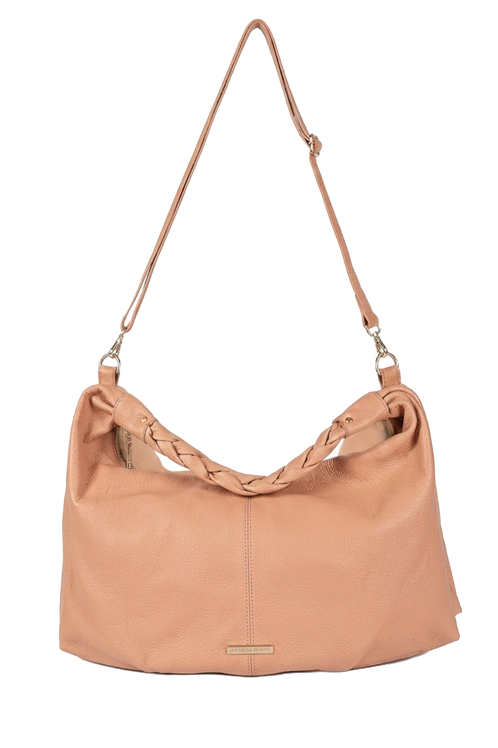 Bolsa saco grande de couro liso Cassia