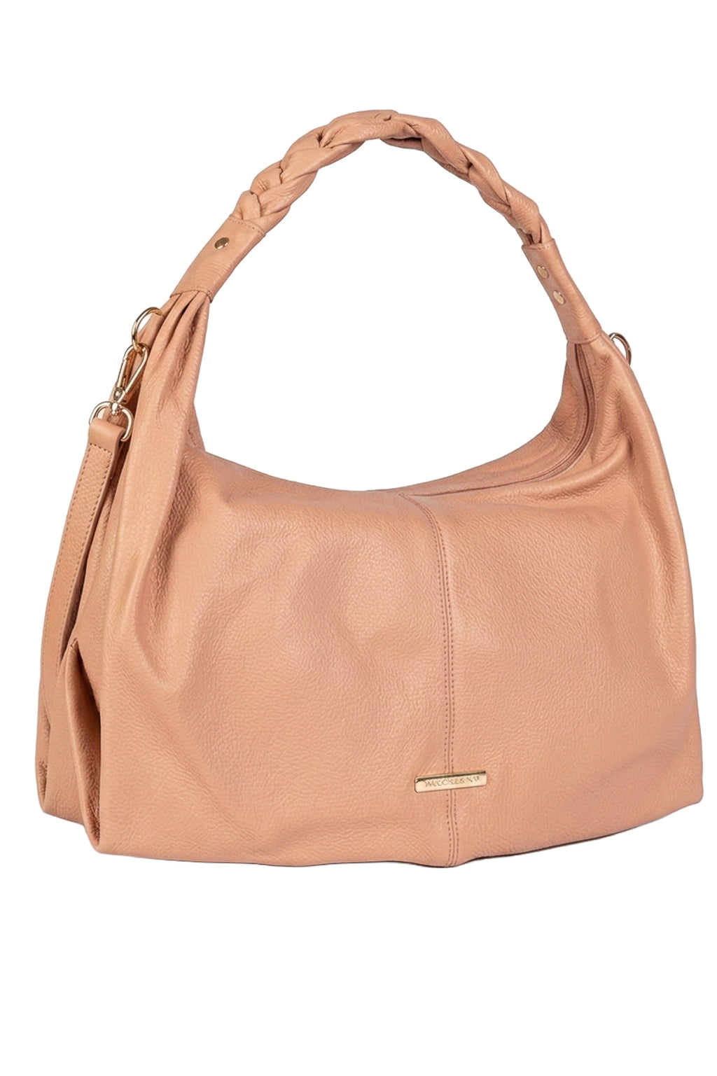 Bolsa saco grande de couro liso Cassia