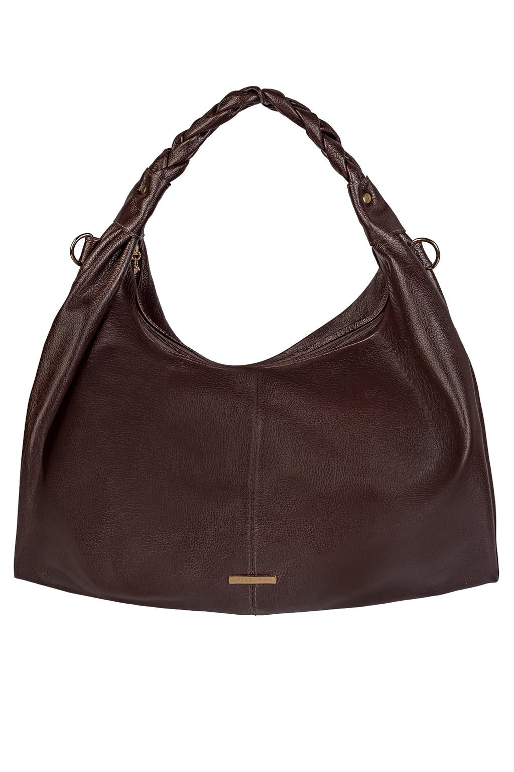 Bolsa saco grande de couro liso Cassia