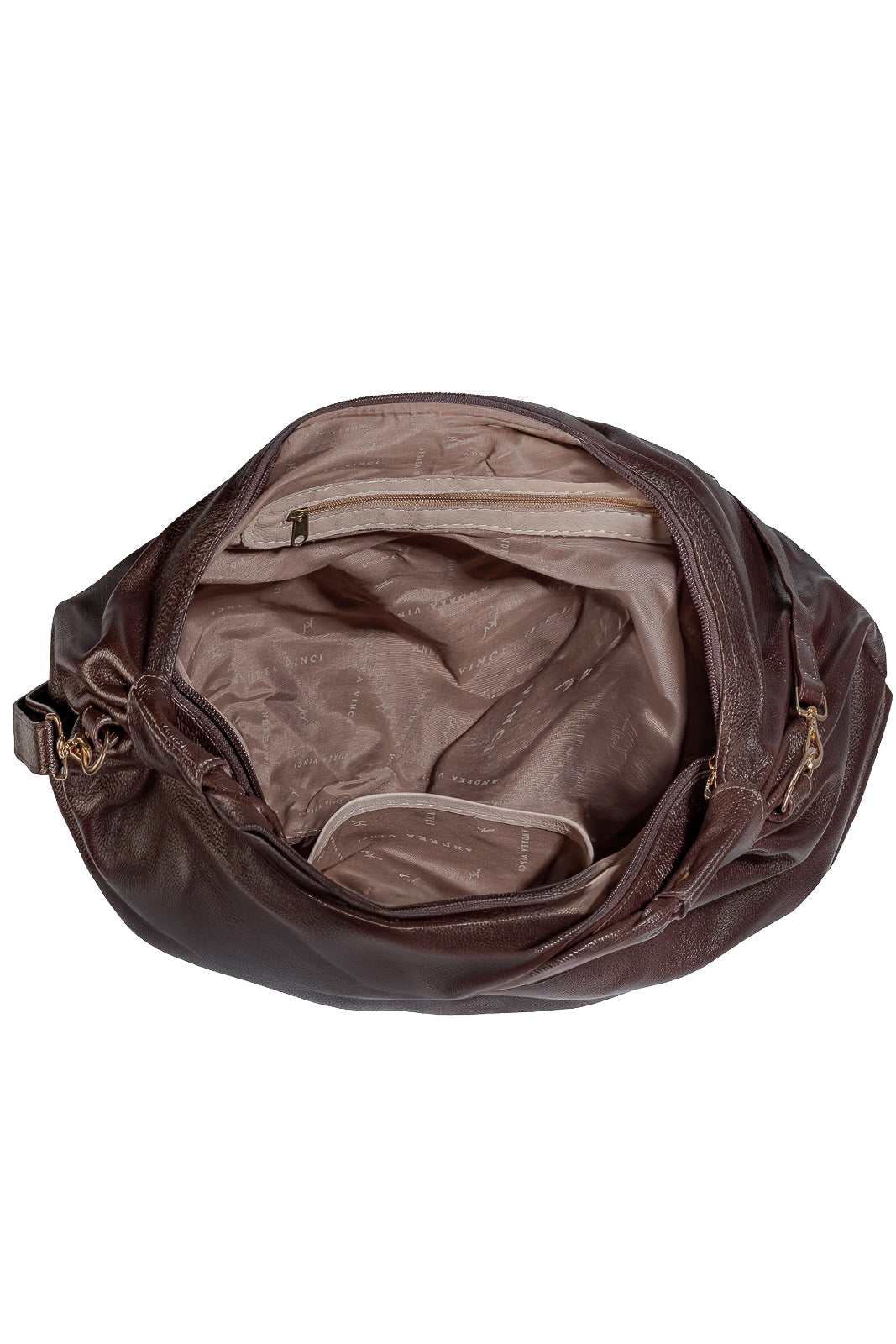 Bolsa saco grande de couro liso Cassia