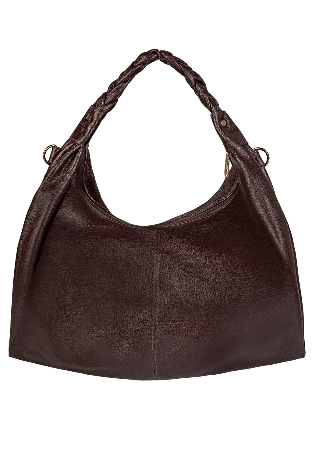 Bolsa saco grande de couro liso Cassia